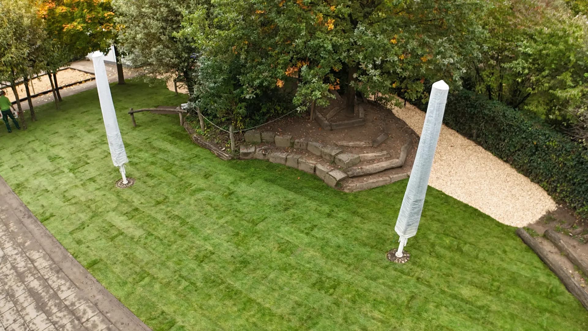 Luftaufnahme eines fertiggestellten Projekts